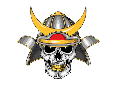 Samurai Helmet Skull by Juanjo Lopez on Dribbble