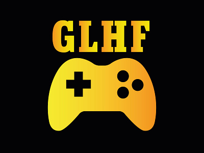 GLHF (Good Luck Have Fun) cartoon cool design fun funny game gamer logo gaming graphic illustration logo luck online online game t shirt design vector