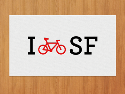 I (bike) SF bicycle bike love san francisco sf