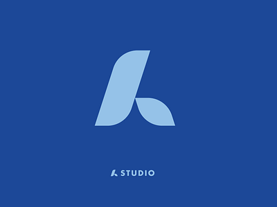 A STUDIO adobeillustrator blue brand branding design logo logotype logotype design redesing type typography vector