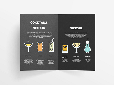 COCKTAIL MENU cocktail bar cocktail menu cocktail party design drink menu drinks illustration illustrator vector
