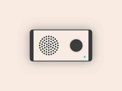 Lifelimitsart 007 / Radio app beige concept dailyui design flat idea material minimal minimalism mobile ui vector