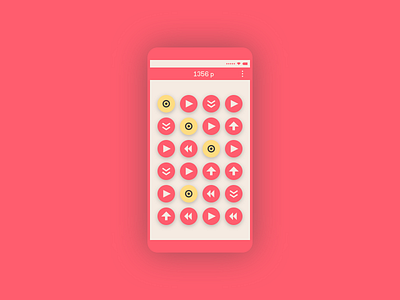 Lifelimitsart 008 / Arrow game app concept dailyui design flat idea material minimal minimalism mobile red ui vector yellow