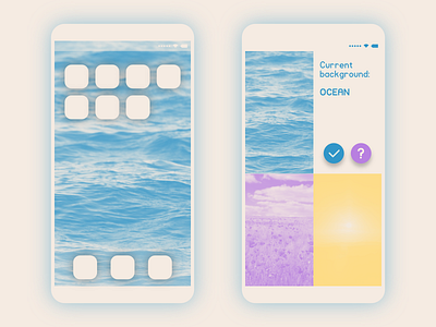 Lifelimitsart 031 / Wallpaper app photos app clean concept dailyui design flat idea material minimal minimalism mobile ocean simple ui ux vector