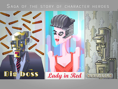 Saga of the story of character heroes.