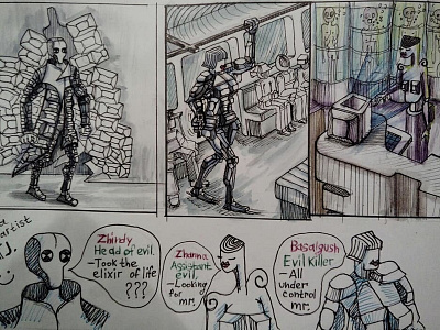 mini comic. "The story about the team of villians."