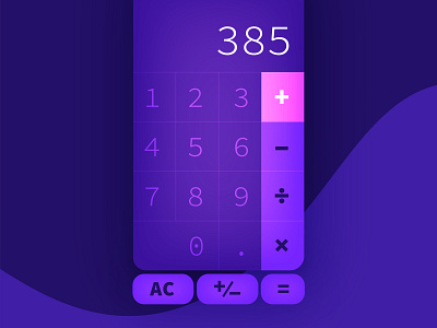 Dark Calculator graphic graphicdesign ui ux