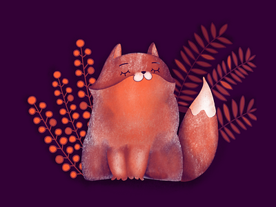 Cat 🧡 applepencil cartoon cat character digital art flat illustration ipad procreate vector