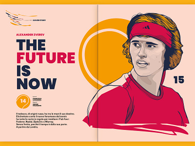Sport Tribune Illustrations #2 - Cover story editorial illustration illustration illustrations magazine illustration sport tennis vector wacom cintiq
