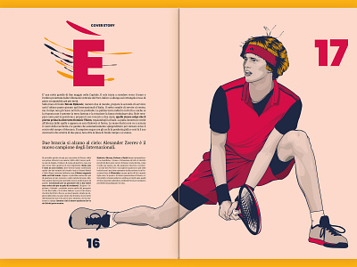 Sport Tribune Illustrations #3 - Cover story editorial illustration illustration illustrations magazine illustration sport tennis vector wacom cintiq