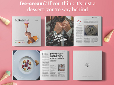 So Wine So Food Magazine - July issue #2 editorial layout food ice cream magazine magazine design print publication wine