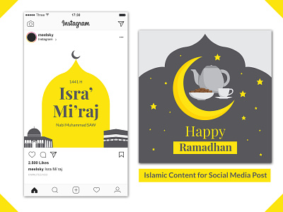 Islamic Social Media Design design design art illustration social media social media design vector