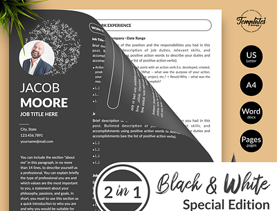 Creative Resume for Word & Pages “Jacob Moore” 1 page cv 2 page cv 3 page cv accounting cv banking resume creative cv word creative resume cv template engineering resume finance cv finance resume financial resume investment banking mathematics cv mathematics resume modern cv modern resume professional cv word resume template resume template word