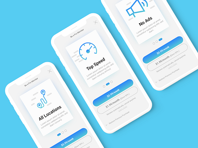 Membership Upgrade Onboarding Screen app ios khanuxd onboarding phone screen ui ux