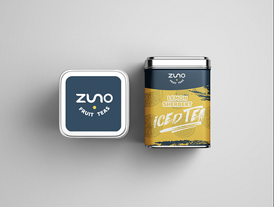 Zuno Fruit Tea branding design flat food and drink graphic design icon logo minimal mockup package design product design tea typography vector
