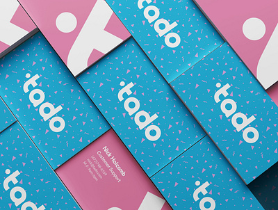 Tado brand identity app branding design flat handmade icon logo minimal typography vector