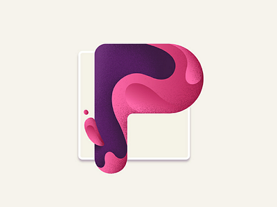 Letter P art color creativity design illustration letter line