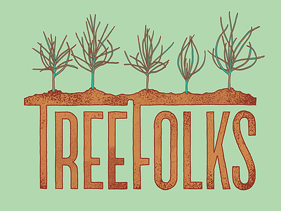Treefolks T-shirt Design hand drawn illustration shirt