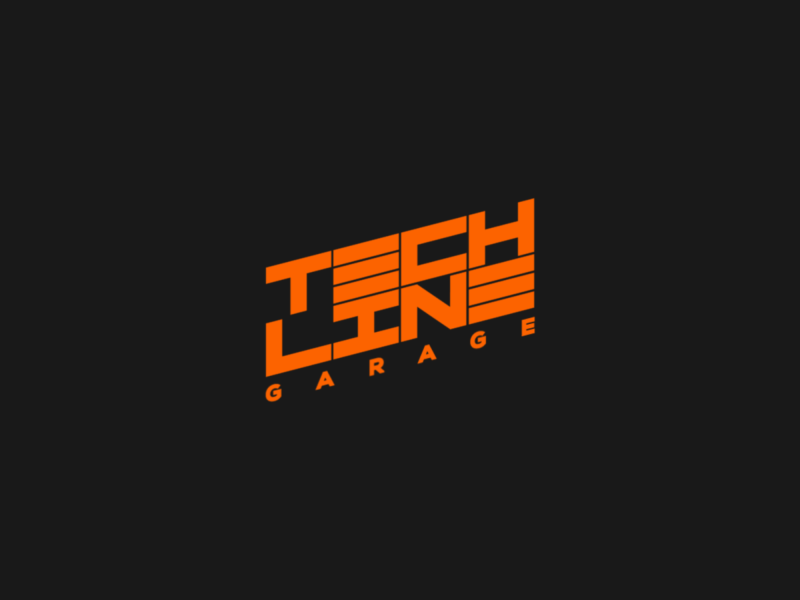 TechLine Garage Logo Animation aftereffects animation branding design graphic graphic design logo motion motion design motion graphics