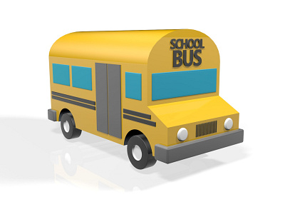 SchoolBus 3d bus cinema4d design graphic graphic design illustration school schoolbus
