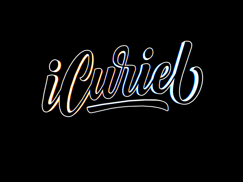 iCuriel Lettering RGB aftereffects animated gif animation animation design branding cinema4d design graphic graphic design lettering logoletter logosign logotype motion motion design motion graphics sign thisisnotafont type typography