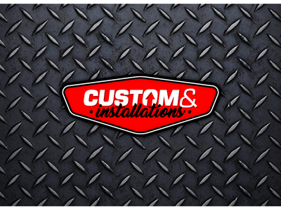 Custom and Installations Logo branding car custom custom car logo