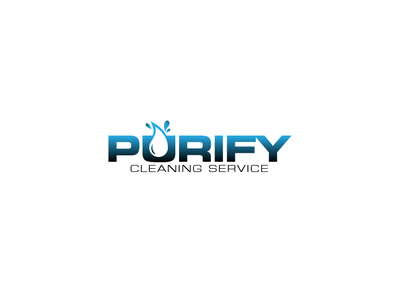 Purify Logo branding cleaning cleaning service illustrator logo logo design