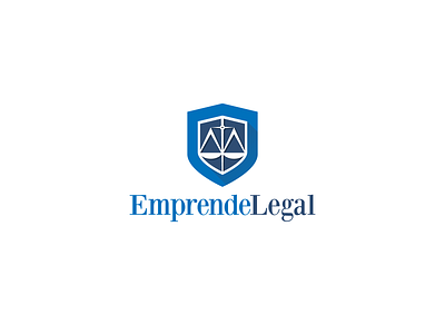 Logo Emprende Legal graphic law lawyer legal logo logodesign