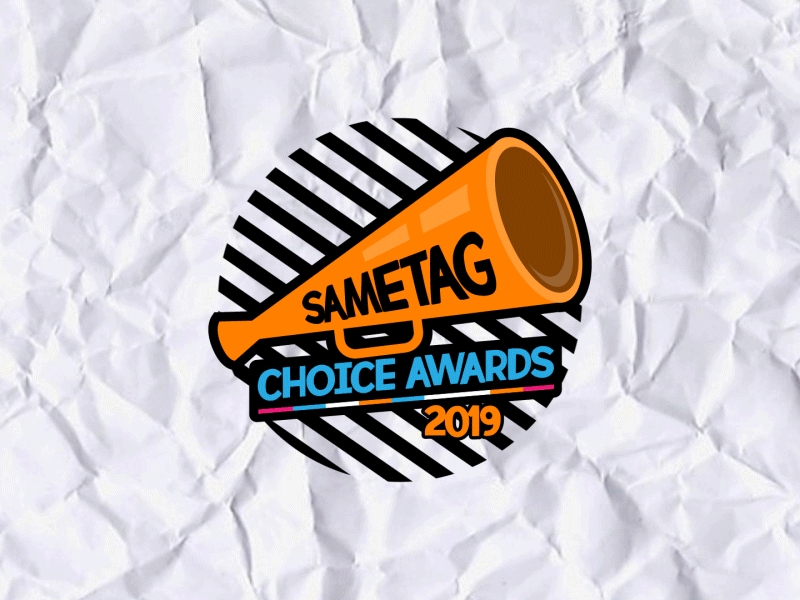 SAMETAG Choice Awards 2019 Logo Animation actors aftereffects animation artist awards brand branding design graphic graphic design kids logo motion motion design motion graphics