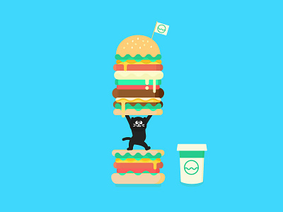 Cat Burger burger cat