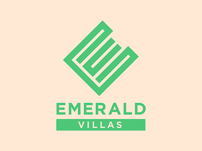 Emerald Villas Branding branding clean design icon identity illustrator lettering logo minimal type typography vector