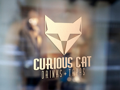 The Curious Cat Bar & Restaurant brand design brand designer brand development branding clean design icon identity illustration logo minimal type vector visual identity
