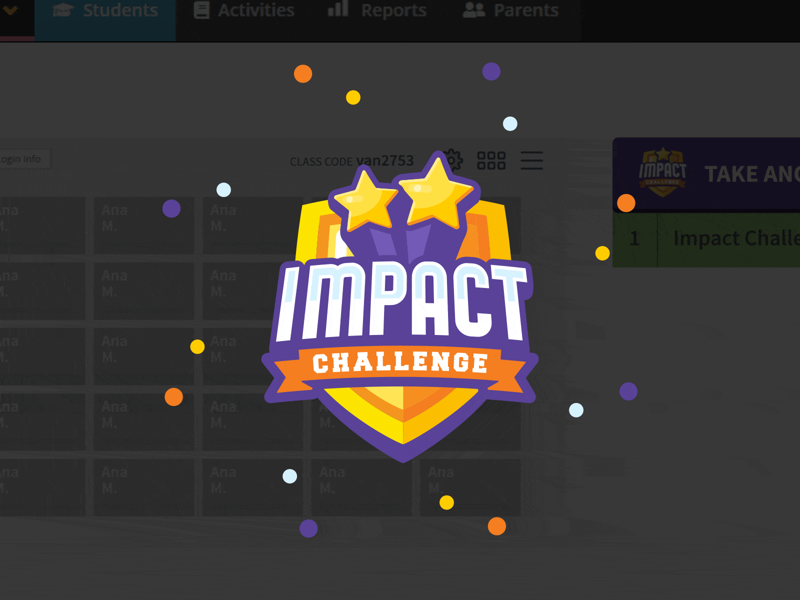 Impact Challenge Badge Animation 2danimation after effects lottie lottiefiles svg svg animation web animation