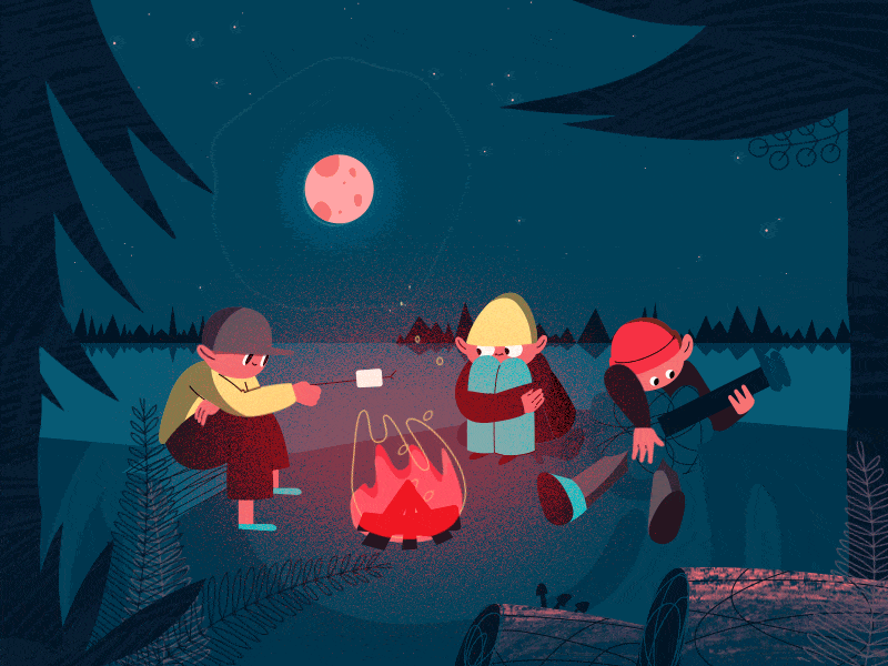 Camp fire @motiondesignschool