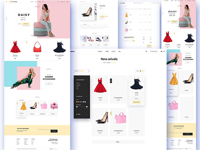 Fashion product selling e-commerce website ui/ux deisgn.