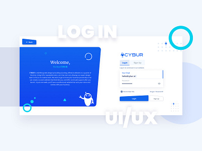LOGIN PAGE UI UX DESIGNER debut design flat icon ui user experience user interface ux web website