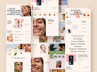 Skin & Nail care website ui/ux design in figma