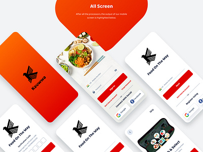 Kawa Food delivery apps UI UX design