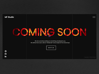 Cooming Soon Landing Page