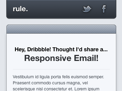 Rule.fm Responsive Email email responsive social