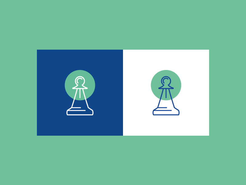 checkmate green blue chess illustration brand and identity app web design logo branding vector