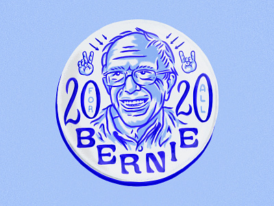 Bernie 2020 For All bernie sanders bernie sanders fan art bernie sanders for president bernie2020 democratic candidate illustration lettering