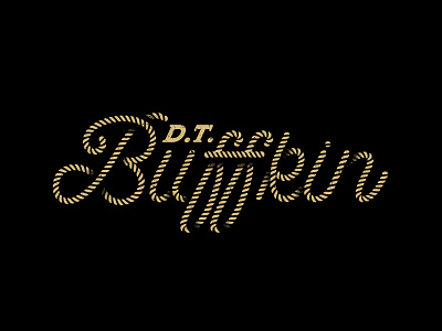 D.T. Buffkin drew lakin lettering logotype rope script texture type