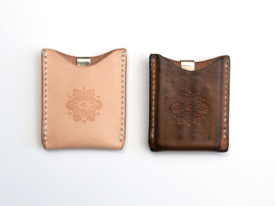 New Vs. Broken - In accessory drew lakin handmade illustration leather stamp succulent wallet worn