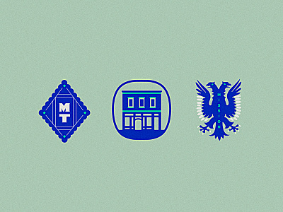 MSSN Iconography badge branding building eagle icon iconography identity illustration mark stamp