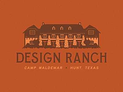 Design Ranch camp waldemar custom type design ranch identity illustration lettering ranch texas