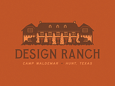 Design Ranch camp waldemar custom type design ranch identity illustration lettering ranch texas
