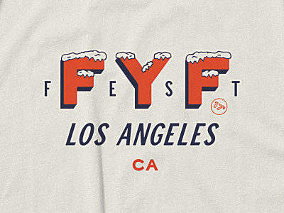 FYF 17' apparel ca fyf lettering los angeles merch snow