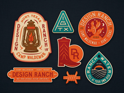 D Ranch Patches aiga austin boot brand extension cactus design ranch illustration lamp patches store texas water