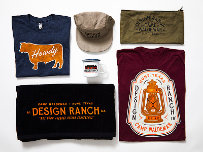 Design Ranch Overview aiga austin texas cow design ranch enamel mug hat illustration lantern merchandise towel tshirt